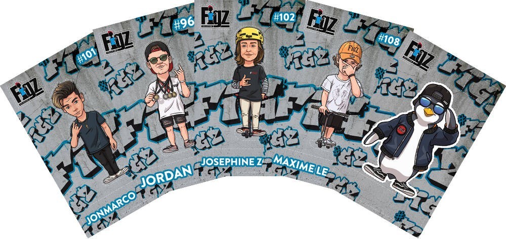 Figz Collection Sticker 6-Pack Set 6 Figz Collection Sticker 6-Pack Set 6