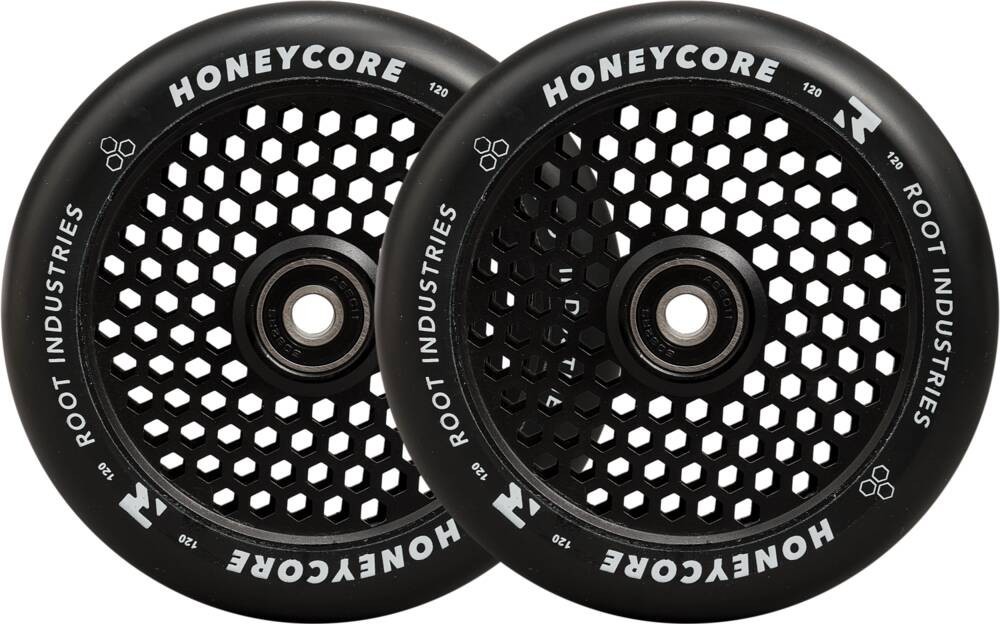 Root Honeycore Wheels Black PU 120mm