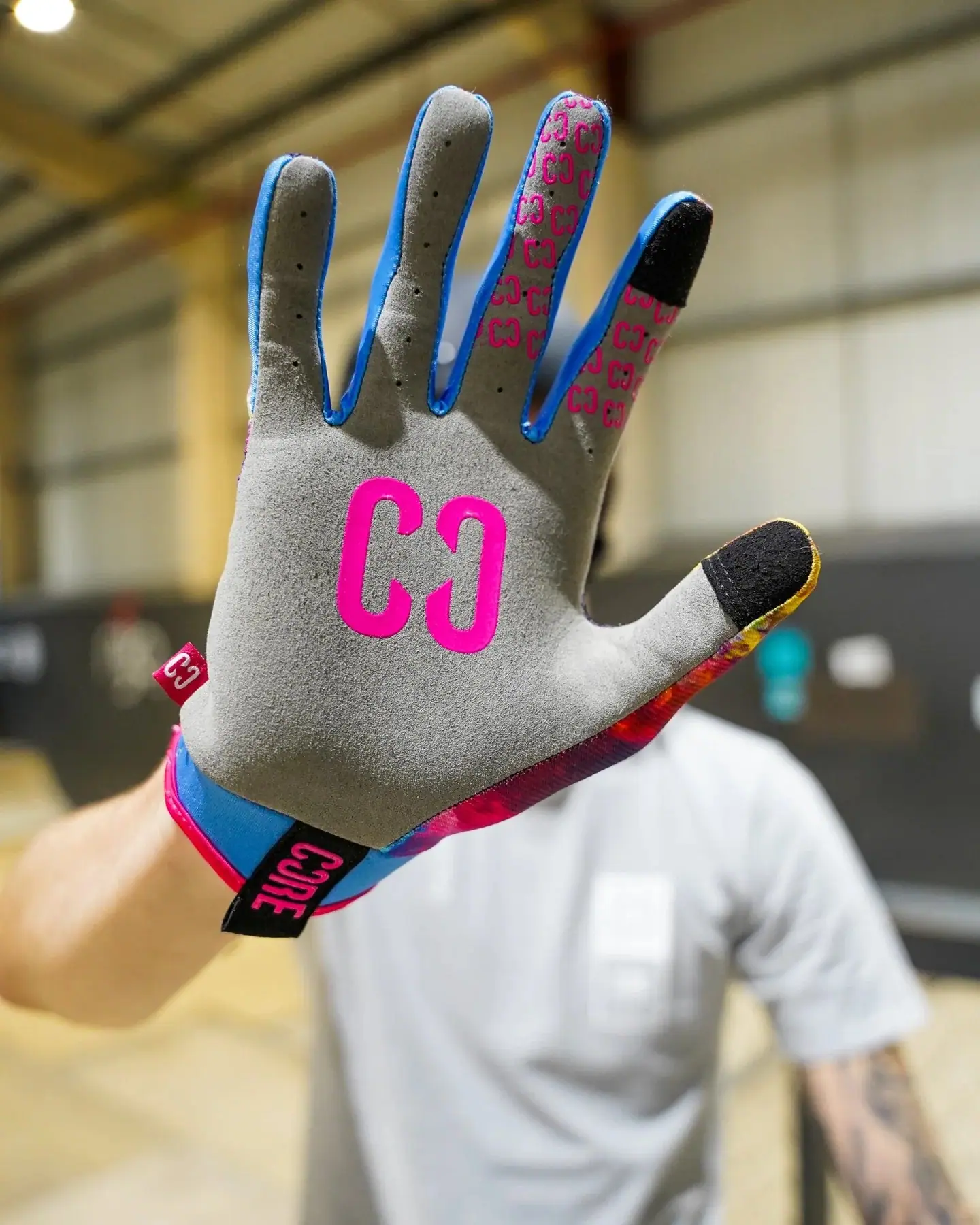 Core Aero Gloves Neon Galaxy