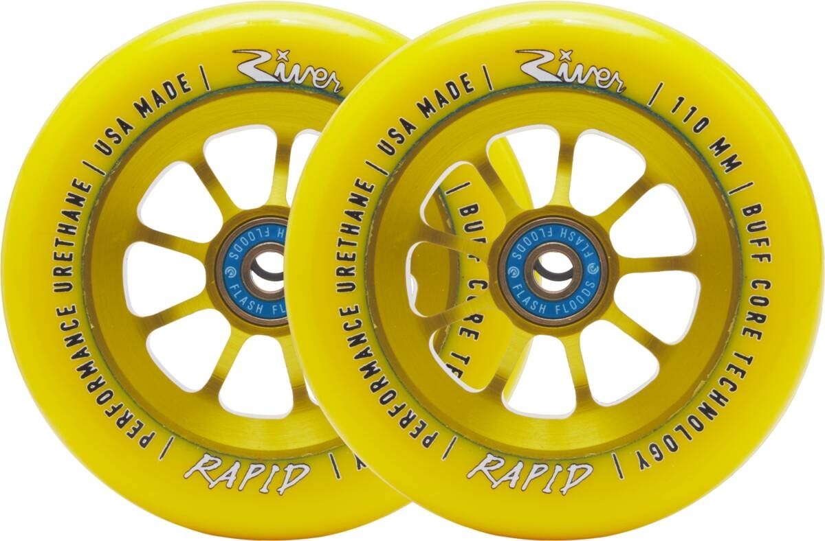 River Rapid Sunrise Yellow Wheels River Rapid Sunrise Yellow Wheels